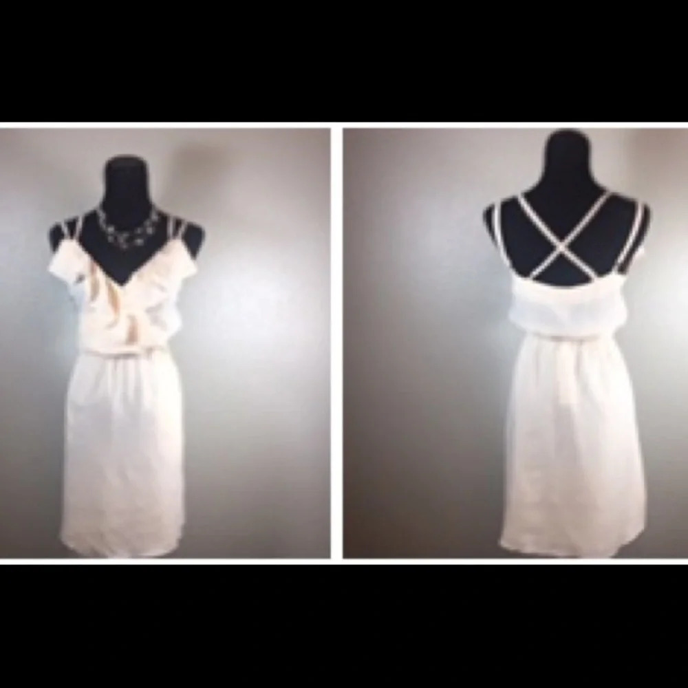 NEW*BCBGeneration Lt Pink Sleeveless Ruffled dress